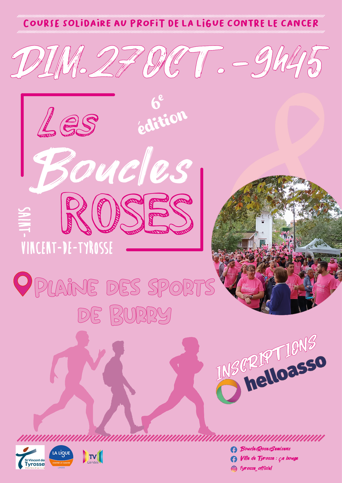 LES BOUCLES ROSES 2024 St VINCENT DE TYROSSE dimanche 27 octobre